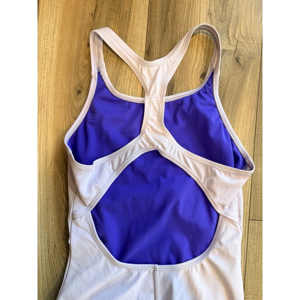 Nike Kids Essential Lavender Racerback One-Piece Swim Suit Size Large 12-13 YRS - Picture 4 of 4